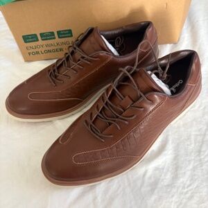OrthoComfoot Men's Leather Orthopedic Dress Walking  Shoes NIB  Sz 46 / 12